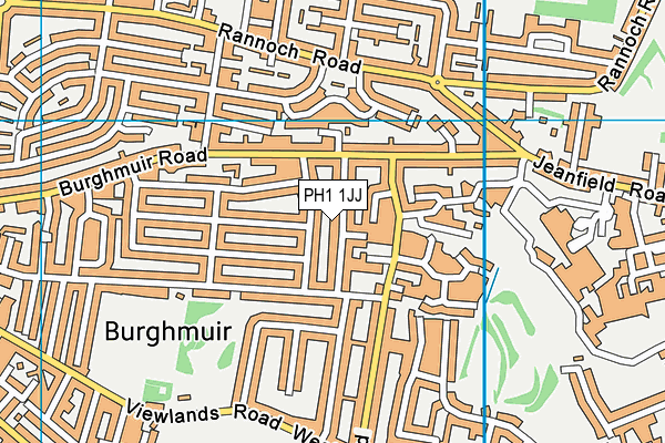 PH1 1JJ map - OS VectorMap District (Ordnance Survey) PH1 1JJ map - OS VectorMap District (Ordnance Survey)