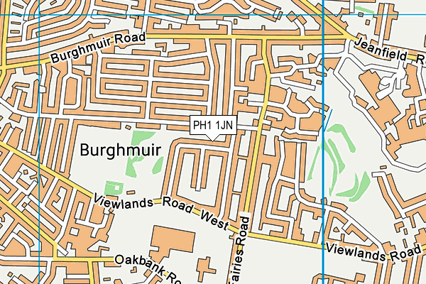 PH1 1JN map - OS VectorMap District (Ordnance Survey) PH1 1JN map - OS VectorMap District (Ordnance Survey)