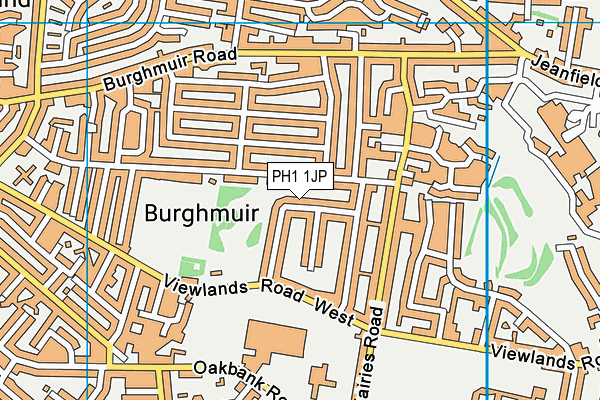 PH1 1JP map - OS VectorMap District (Ordnance Survey) PH1 1JP map - OS VectorMap District (Ordnance Survey)