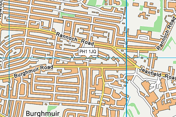 PH1 1JQ map - OS VectorMap District (Ordnance Survey) PH1 1JQ map - OS VectorMap District (Ordnance Survey)