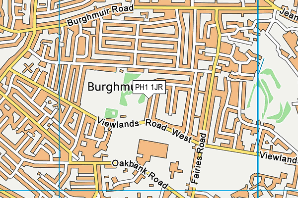 PH1 1JR map - OS VectorMap District (Ordnance Survey) PH1 1JR map - OS VectorMap District (Ordnance Survey)
