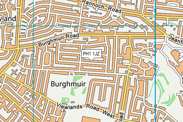 PH1 1JZ map - OS VectorMap District (Ordnance Survey) PH1 1JZ map - OS VectorMap District (Ordnance Survey)