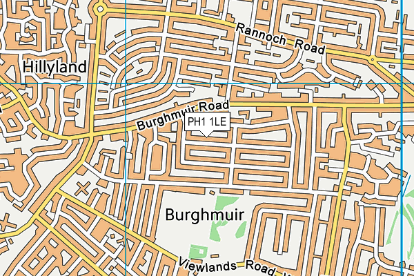 PH1 1LE map - OS VectorMap District (Ordnance Survey) PH1 1LE map - OS VectorMap District (Ordnance Survey)