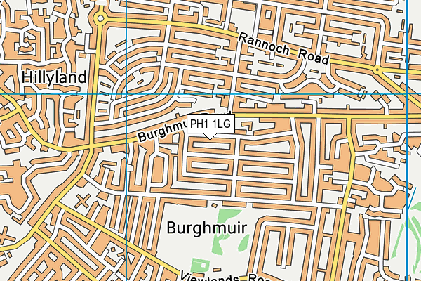 PH1 1LG map - OS VectorMap District (Ordnance Survey) PH1 1LG map - OS VectorMap District (Ordnance Survey)