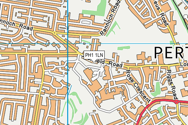 PH1 1LN map - OS VectorMap District (Ordnance Survey) PH1 1LN map - OS VectorMap District (Ordnance Survey)
