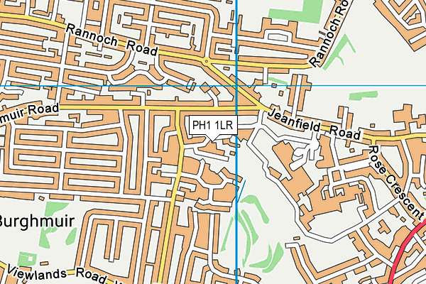 PH1 1LR map - OS VectorMap District (Ordnance Survey) PH1 1LR map - OS VectorMap District (Ordnance Survey)