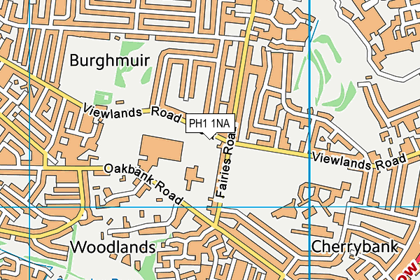 PH1 1NA map - OS VectorMap District (Ordnance Survey) PH1 1NA map - OS VectorMap District (Ordnance Survey)