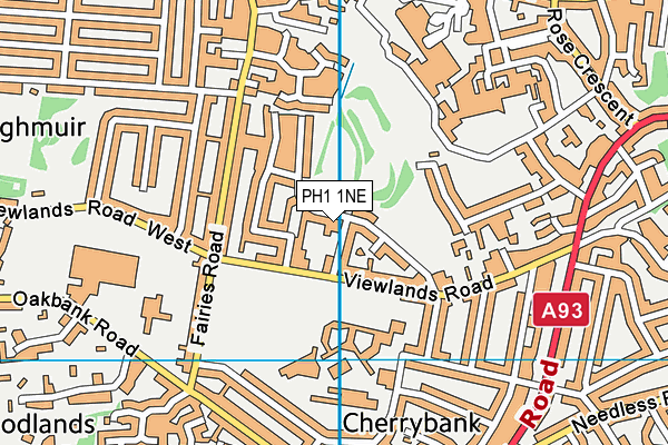 PH1 1NE map - OS VectorMap District (Ordnance Survey) PH1 1NE map - OS VectorMap District (Ordnance Survey)