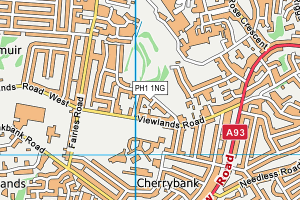 PH1 1NG map - OS VectorMap District (Ordnance Survey) PH1 1NG map - OS VectorMap District (Ordnance Survey)