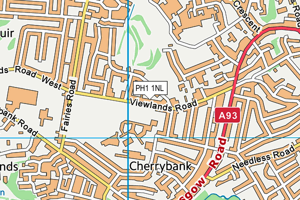 PH1 1NL map - OS VectorMap District (Ordnance Survey) PH1 1NL map - OS VectorMap District (Ordnance Survey)