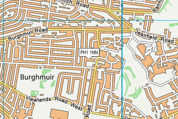 PH1 1NN map - OS VectorMap District (Ordnance Survey) PH1 1NN map - OS VectorMap District (Ordnance Survey)
