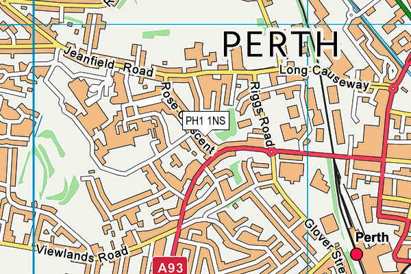 PH1 1NS map - OS VectorMap District (Ordnance Survey) PH1 1NS map - OS VectorMap District (Ordnance Survey)