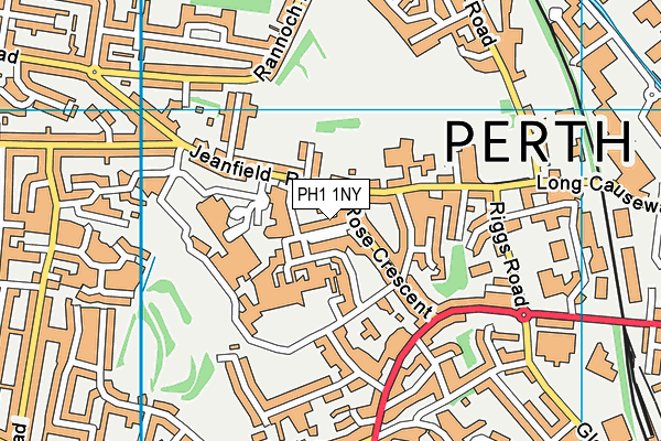 PH1 1NY map - OS VectorMap District (Ordnance Survey) PH1 1NY map - OS VectorMap District (Ordnance Survey)