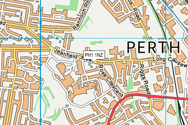 PH1 1NZ map - OS VectorMap District (Ordnance Survey) PH1 1NZ map - OS VectorMap District (Ordnance Survey)
