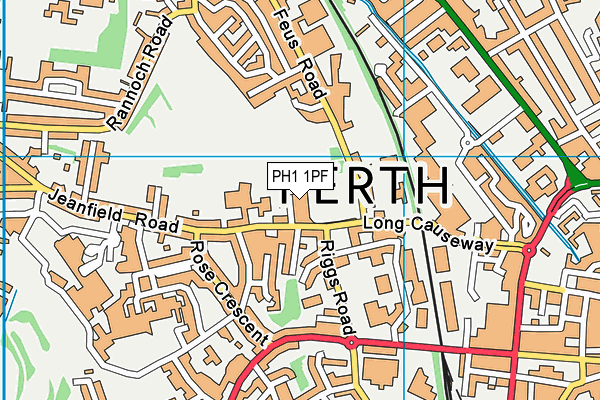 PH1 1PF map - OS VectorMap District (Ordnance Survey) PH1 1PF map - OS VectorMap District (Ordnance Survey)
