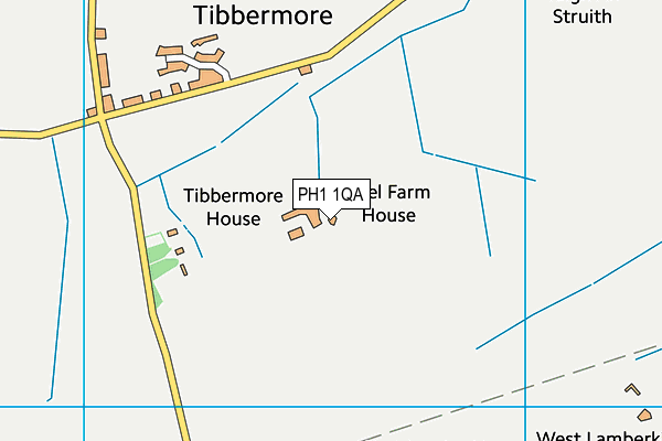 PH1 1QA map - OS VectorMap District (Ordnance Survey) PH1 1QA map - OS VectorMap District (Ordnance Survey)