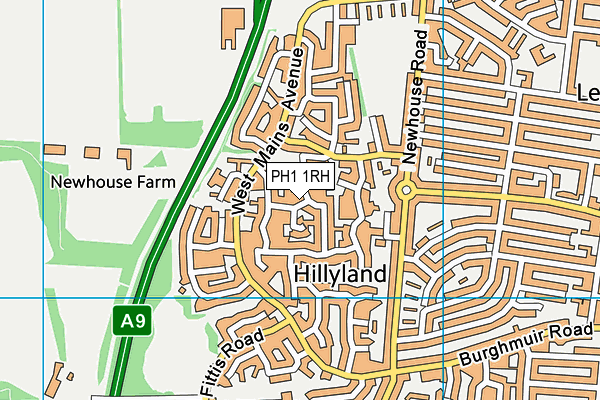 PH1 1RH map - OS VectorMap District (Ordnance Survey) PH1 1RH map - OS VectorMap District (Ordnance Survey)