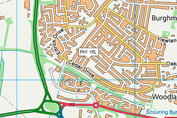PH1 1RL map - OS VectorMap District (Ordnance Survey) PH1 1RL map - OS VectorMap District (Ordnance Survey)