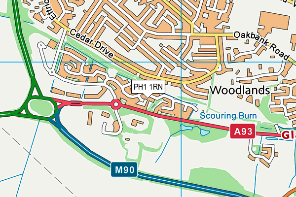 PH1 1RN map - OS VectorMap District (Ordnance Survey) PH1 1RN map - OS VectorMap District (Ordnance Survey)