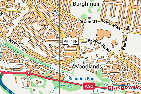 PH1 1RP map - OS VectorMap District (Ordnance Survey) PH1 1RP map - OS VectorMap District (Ordnance Survey)