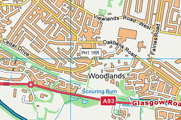 PH1 1RR map - OS VectorMap District (Ordnance Survey) PH1 1RR map - OS VectorMap District (Ordnance Survey)