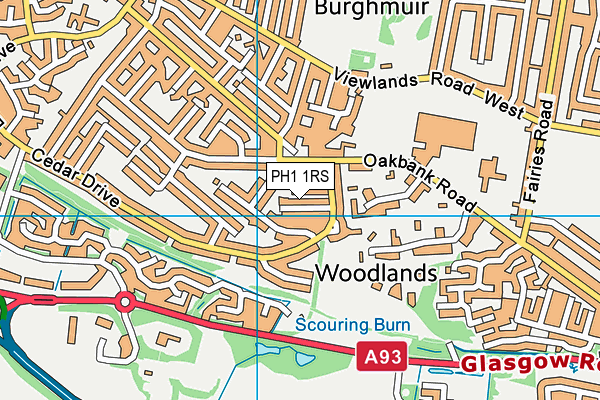 PH1 1RS map - OS VectorMap District (Ordnance Survey) PH1 1RS map - OS VectorMap District (Ordnance Survey)