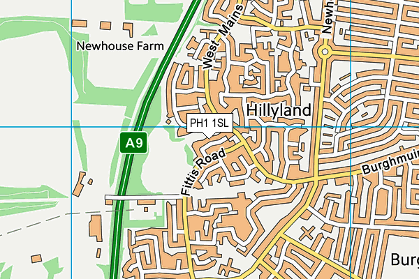 PH1 1SL map - OS VectorMap District (Ordnance Survey) PH1 1SL map - OS VectorMap District (Ordnance Survey)