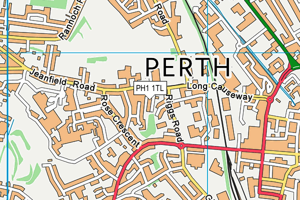 PH1 1TL map - OS VectorMap District (Ordnance Survey) PH1 1TL map - OS VectorMap District (Ordnance Survey)