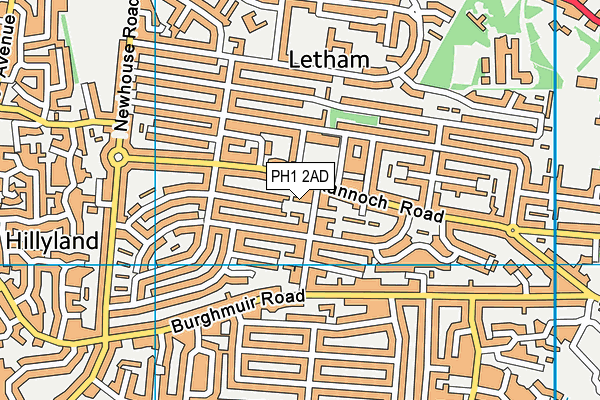PH1 2AD map - OS VectorMap District (Ordnance Survey) PH1 2AD map - OS VectorMap District (Ordnance Survey)