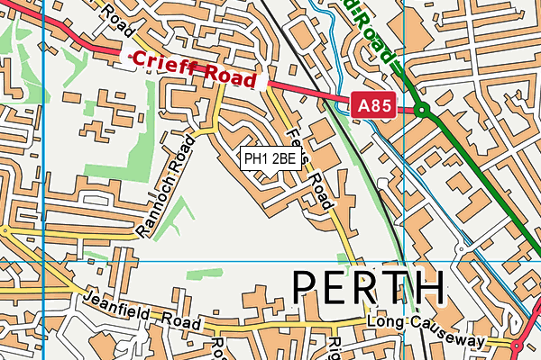 PH1 2BE map - OS VectorMap District (Ordnance Survey) PH1 2BE map - OS VectorMap District (Ordnance Survey)