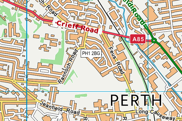 PH1 2BG map - OS VectorMap District (Ordnance Survey) PH1 2BG map - OS VectorMap District (Ordnance Survey)