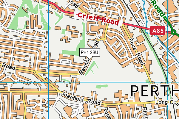 PH1 2BU map - OS VectorMap District (Ordnance Survey) PH1 2BU map - OS VectorMap District (Ordnance Survey)