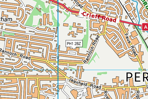 PH1 2BZ map - OS VectorMap District (Ordnance Survey) PH1 2BZ map - OS VectorMap District (Ordnance Survey)