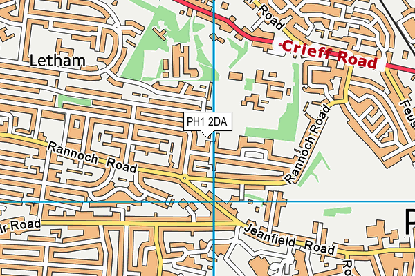 PH1 2DA map - OS VectorMap District (Ordnance Survey) PH1 2DA map - OS VectorMap District (Ordnance Survey)