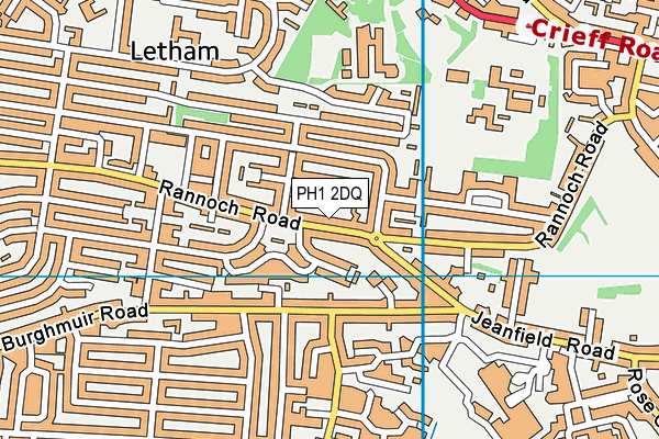 PH1 2DQ map - OS VectorMap District (Ordnance Survey) PH1 2DQ map - OS VectorMap District (Ordnance Survey)