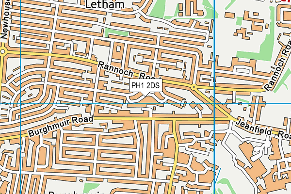 PH1 2DS map - OS VectorMap District (Ordnance Survey) PH1 2DS map - OS VectorMap District (Ordnance Survey)