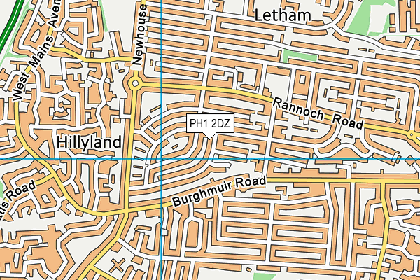 PH1 2DZ map - OS VectorMap District (Ordnance Survey) PH1 2DZ map - OS VectorMap District (Ordnance Survey)