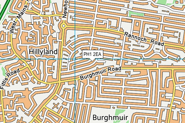 PH1 2EA map - OS VectorMap District (Ordnance Survey) PH1 2EA map - OS VectorMap District (Ordnance Survey)