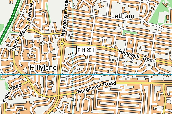 PH1 2EH map - OS VectorMap District (Ordnance Survey) PH1 2EH map - OS VectorMap District (Ordnance Survey)