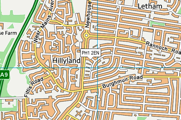 PH1 2EN map - OS VectorMap District (Ordnance Survey) PH1 2EN map - OS VectorMap District (Ordnance Survey)