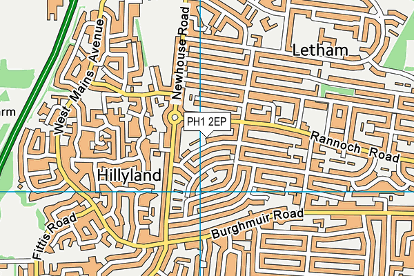 PH1 2EP map - OS VectorMap District (Ordnance Survey) PH1 2EP map - OS VectorMap District (Ordnance Survey)