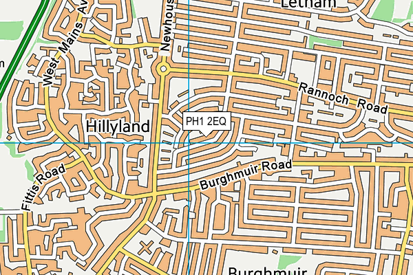 PH1 2EQ map - OS VectorMap District (Ordnance Survey) PH1 2EQ map - OS VectorMap District (Ordnance Survey)