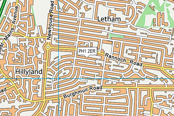 PH1 2ER map - OS VectorMap District (Ordnance Survey) PH1 2ER map - OS VectorMap District (Ordnance Survey)
