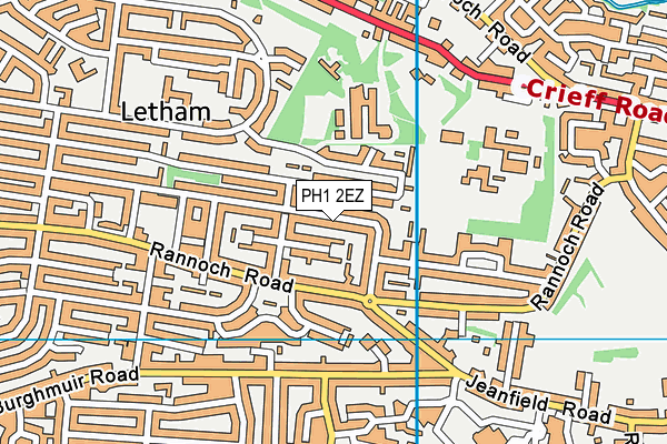 PH1 2EZ map - OS VectorMap District (Ordnance Survey) PH1 2EZ map - OS VectorMap District (Ordnance Survey)
