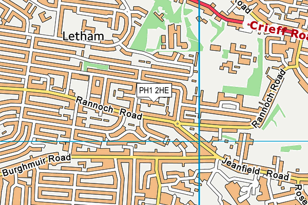 PH1 2HE map - OS VectorMap District (Ordnance Survey) PH1 2HE map - OS VectorMap District (Ordnance Survey)