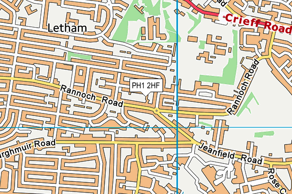 PH1 2HF map - OS VectorMap District (Ordnance Survey) PH1 2HF map - OS VectorMap District (Ordnance Survey)