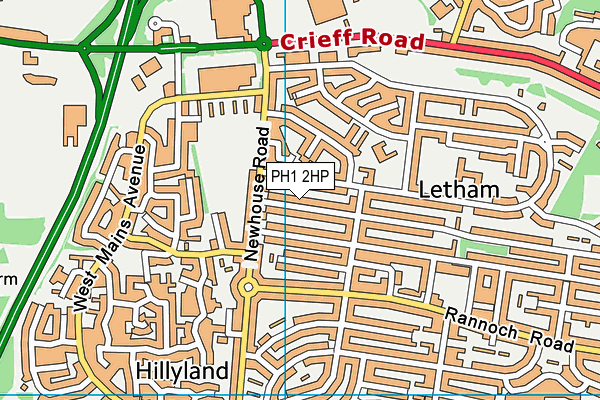 PH1 2HP map - OS VectorMap District (Ordnance Survey) PH1 2HP map - OS VectorMap District (Ordnance Survey)