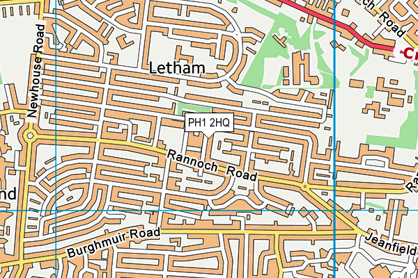 PH1 2HQ map - OS VectorMap District (Ordnance Survey) PH1 2HQ map - OS VectorMap District (Ordnance Survey)
