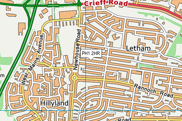 PH1 2HR map - OS VectorMap District (Ordnance Survey) PH1 2HR map - OS VectorMap District (Ordnance Survey)