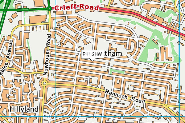 PH1 2HW map - OS VectorMap District (Ordnance Survey) PH1 2HW map - OS VectorMap District (Ordnance Survey)